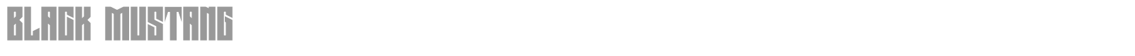 Black Mustang font preview